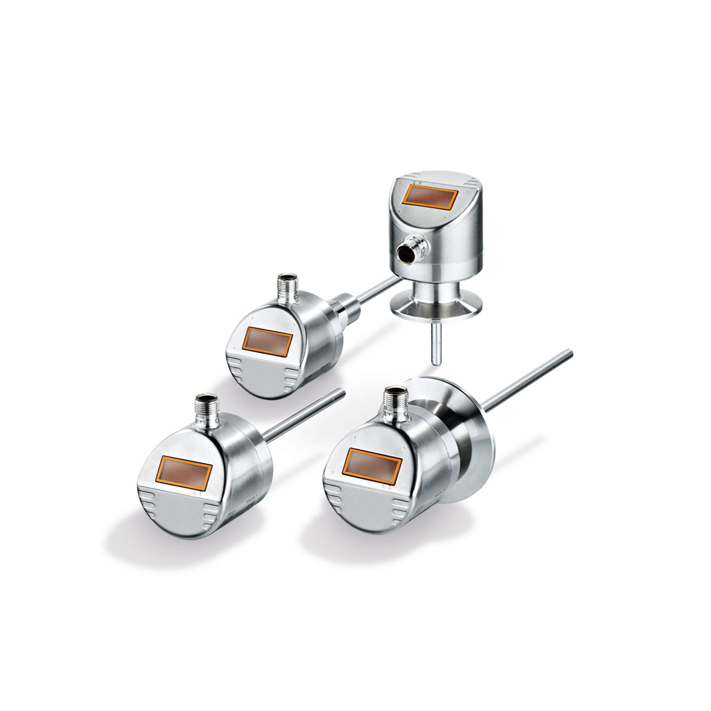 Transmitters with display for sanitary applications